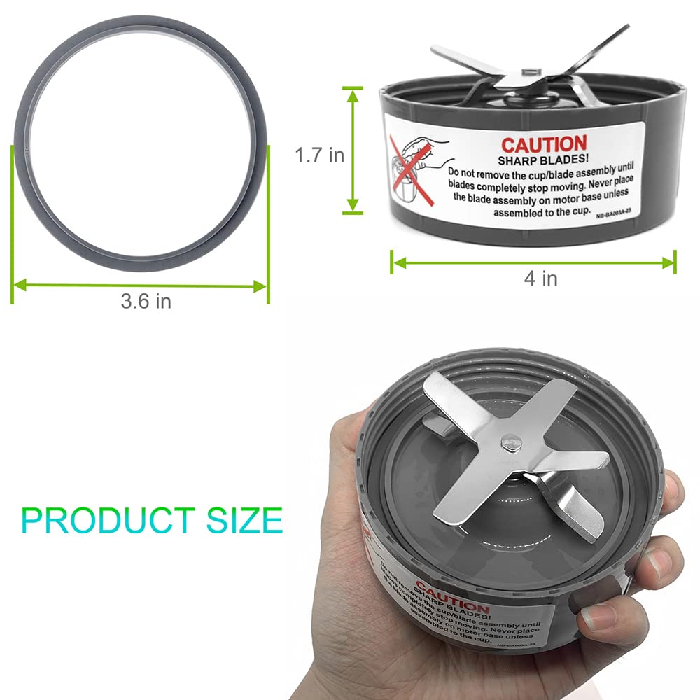 Accessori Minipimer Braun Ricambi Frullatore A Croce Ricambio Per Frullatore NutriBullet | Lame In Acciaio Inox | Per Modelli 600W E 900W Accessorio NutriBullet 600W/900W La Lama E La Croce - Foto 10