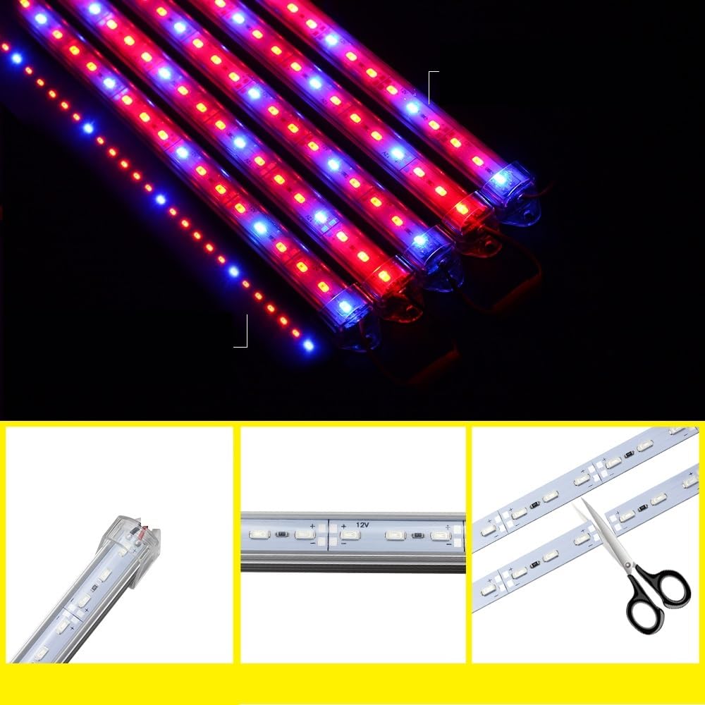 Lampada Piante, Striscia di coltivazione a LED for piante, luce a spettro completo da 30 cm for la fioritura delle idroponiche