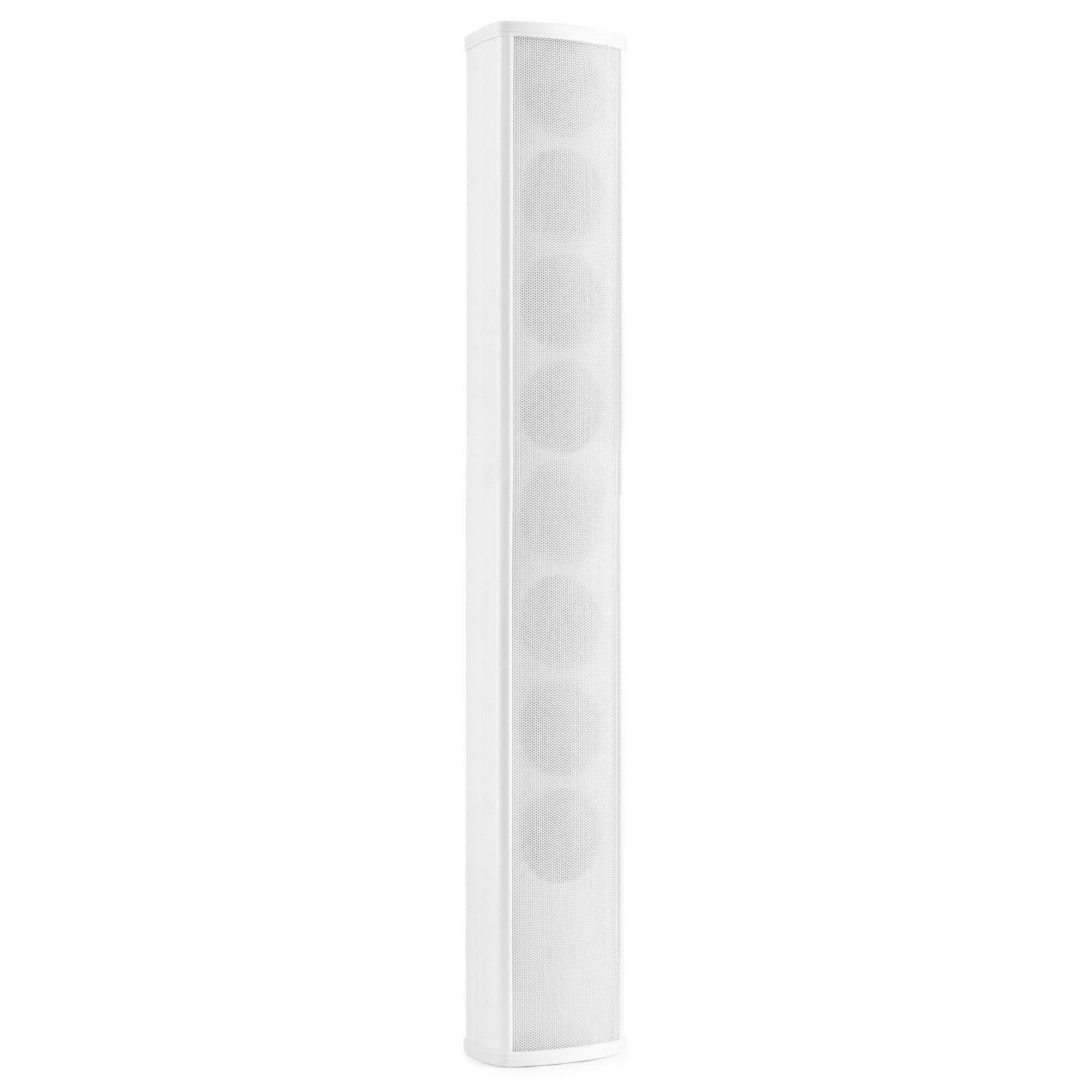 Power Dynamics ICS8 - Colonne de Son Blanche, 40W, Idéale pour Un Montage Discret dans Les Salles de Conférences, Églises ou Halls, Livré avec Étrier de Montage et Câble