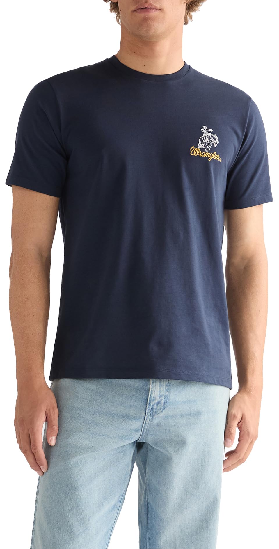 Wrangler Men's T-Shirt - Navy - Size L