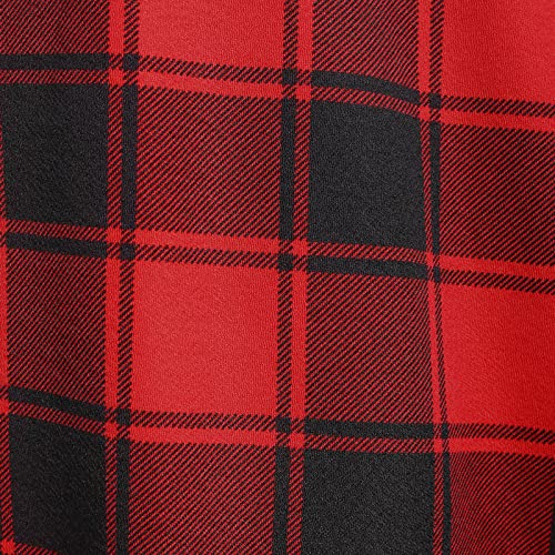 Image of Womens Vintage Gothic Steampunk Dress Casual Plaid Patchwork Button Hooded Dress Retro Rockabilly Punk Hippie Dresses