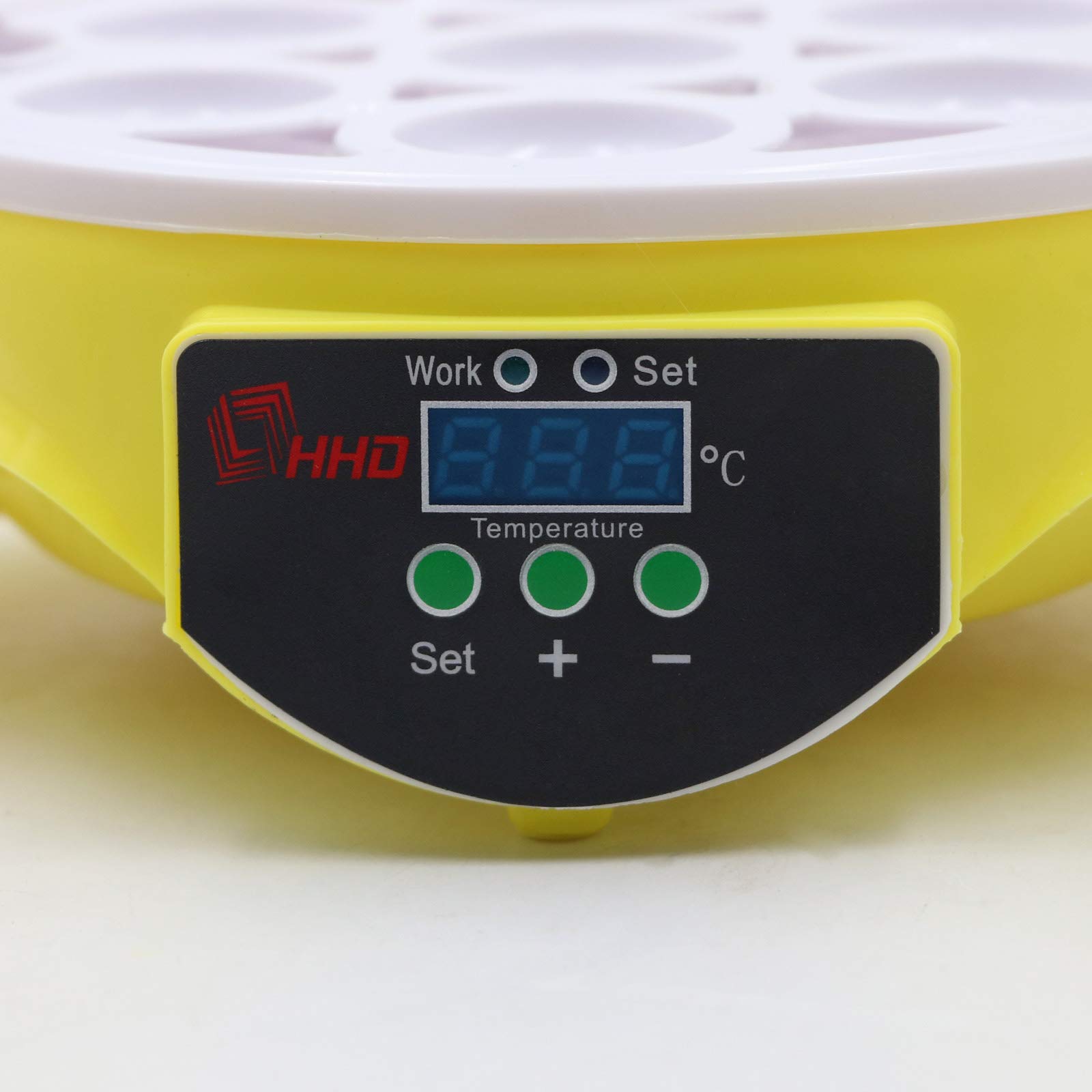 Couveuse Oeufs,Incubateur Oeuf Automatique pour 7 œufs, ContrôLe NuméRique Intelligent TempéRature, Incubateur pour Poulets Canards œUfs Caille (Ue)