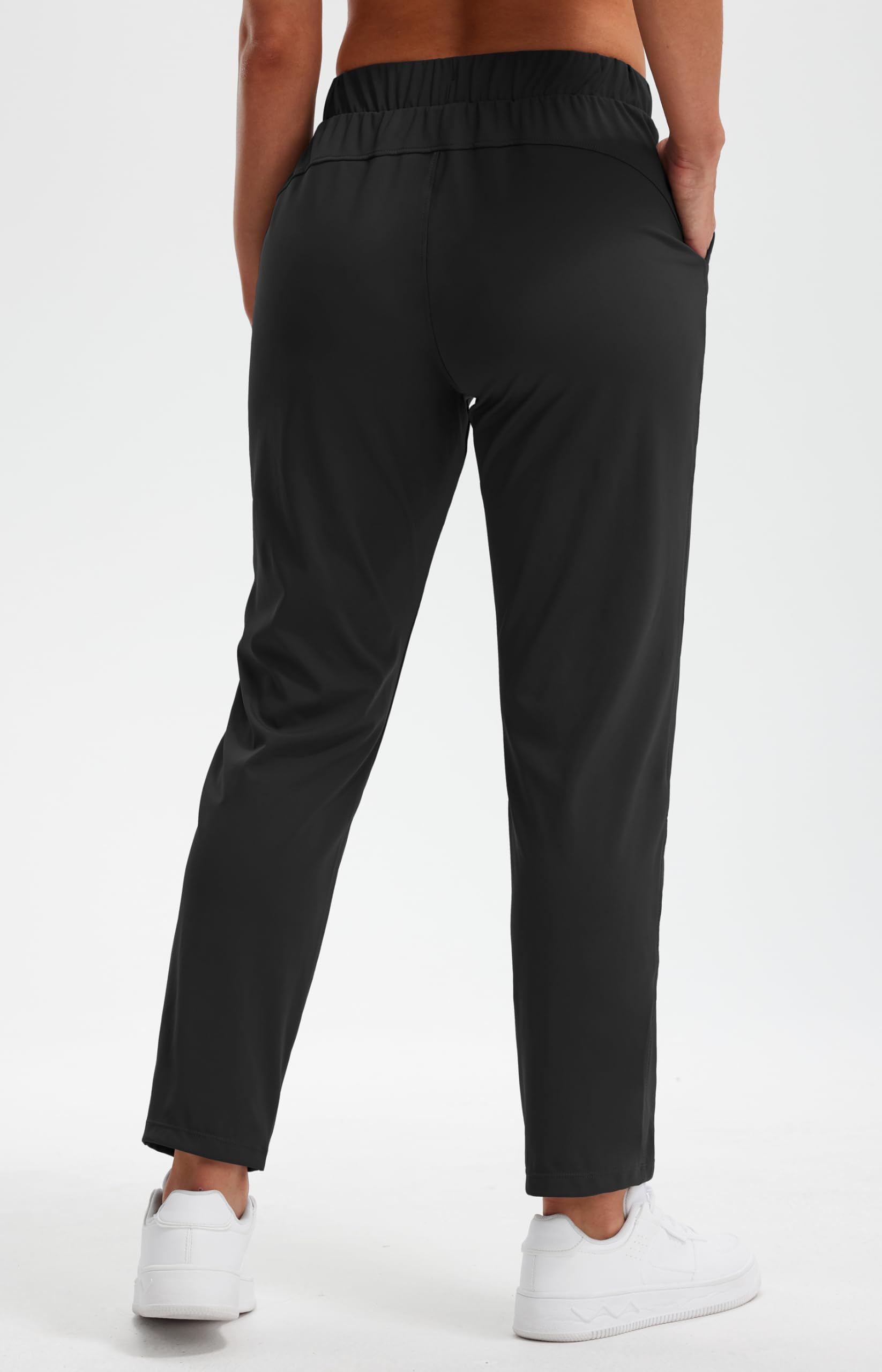 Pantalones de Jogging Mujer Elásticos Transpirables Deportivos Casuales con Bolsillos Fitness