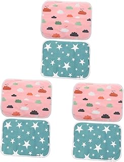 Didiseaon 6 Peças Tapete De Xixi Para Animais De Estimação Forros De Gaiola De Animais De Estimação Almofadas De Xixi De Secagem Rápida Forro De Bandeja De Hamster Forros De Gaiola