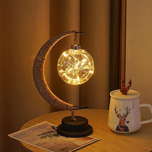 Miniatura 3 de Luz nocturna de hierro, luz mágica de luna y estrella, luz decorativa LED para fiestas, bodas, dormitorios y muchas otras ocasiones, puerto USB, 11
