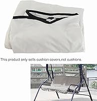 Vista 3 de Keenso Funda de cojín para columpio, 3 asientos, impermeable, para exteriores, para patio, jardín, 60 x 20 x 20 pulgadas