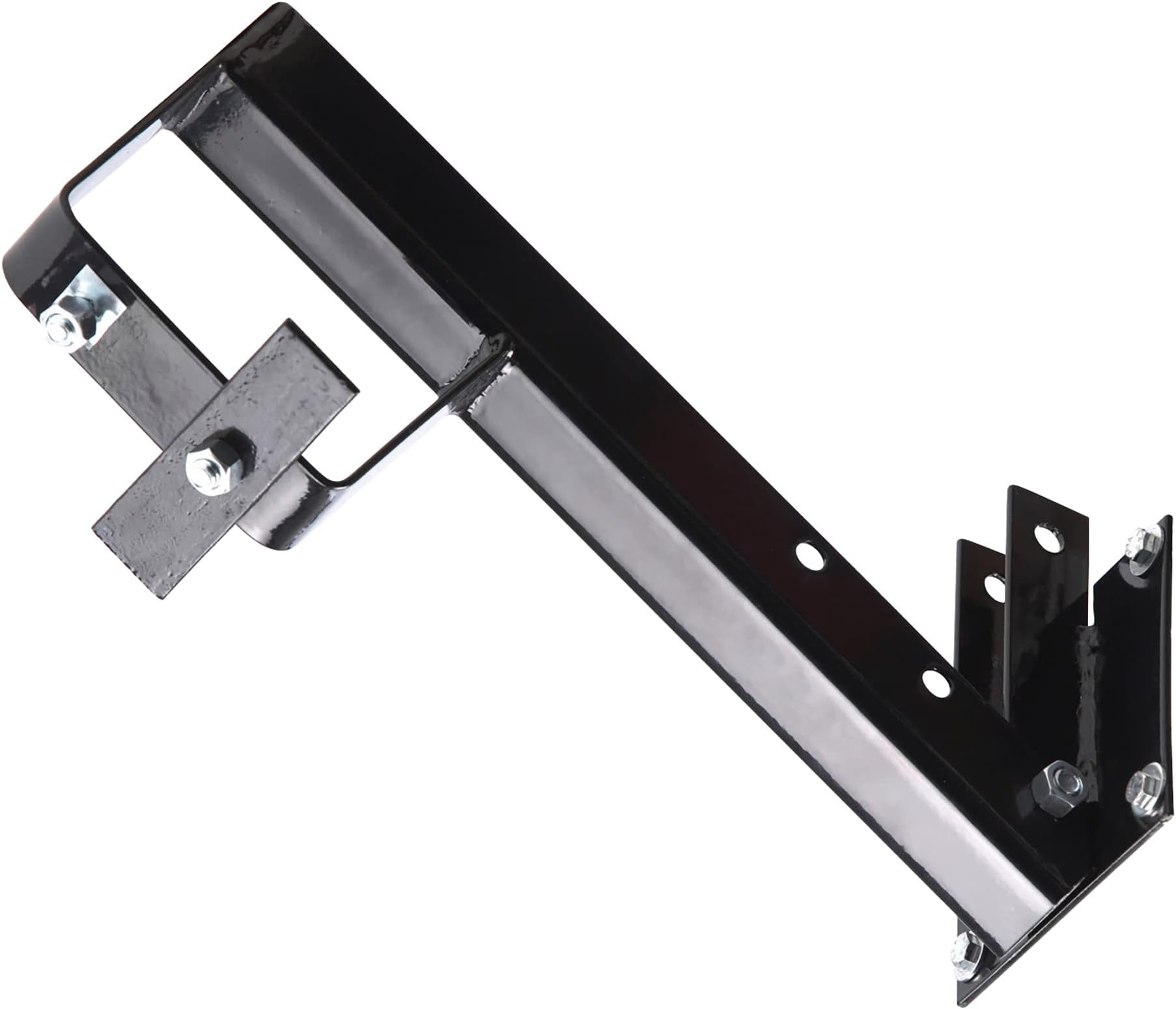 Stromberg Carlson TR-2 Folding Spare Tire Carrier for RV – Heavy Duty Trailer Spare Tire Mount for 4" Square Bumpers, Fits 15" & 16" Wheels, RV Bumper Mount, Trailer Spare Bracket, Black Finish