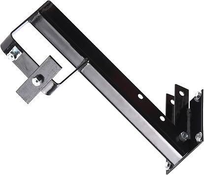 Stromberg Carlson TR-2 Folding Spare Tire Carrier for RV Heavy Duty Trailer Spare Tire Mount for 4" Square Bumpers, Fits 15" & 16" Wheels, RV Bumper Mount, Trailer Spare Bracket, Black Finish