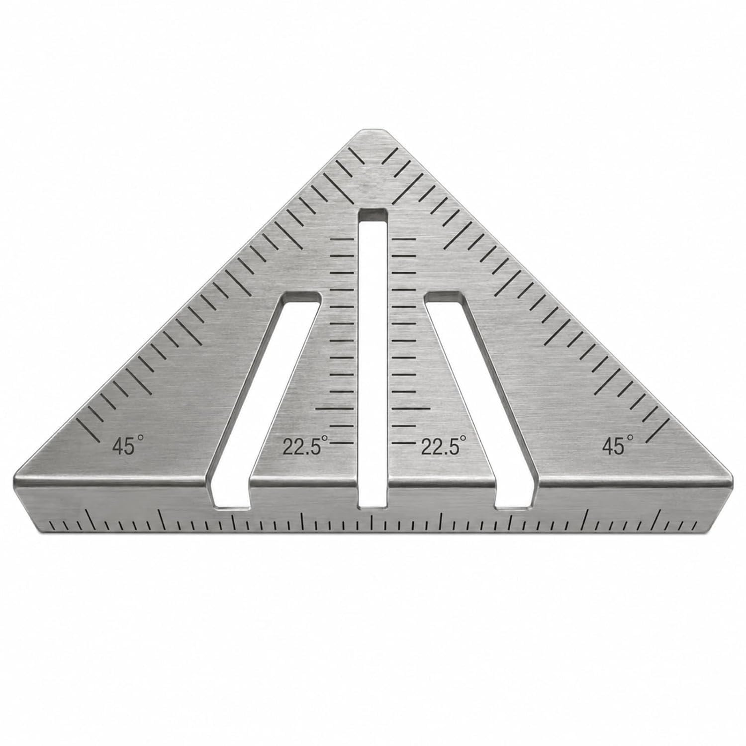 Metalworking Miter Square Ruler, Precision Triangle Ruler for Woodworking(8″)