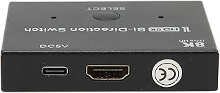 Eosnow HD Multimedia Interface Switcher, Supports 4K 120Hz/60Hz 2x1/1x2 Bidirectional Switcher 8bit/10bit/12bit Plug and Play 48 Gbps for PC for Xbox