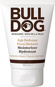 Bulldog Skincare Age Defense Moisturizer for Men, Nourishing Lotion | All-Day Men's Face Moisturizer|Daily Anti-Aging Face Lotion, Reduces Fine Lines and Wrinkles, 100mL