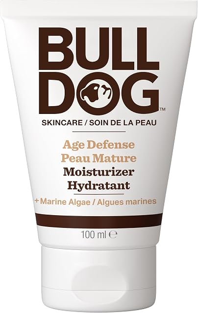 Bulldog Skincare Age Defense Moisturizer for Men, Nourishing Lotion | All-Day Men's Face Moisturizer|Daily Anti-Aging Face Lotion, Reduces Fine Lines and Wrinkles, 100mL