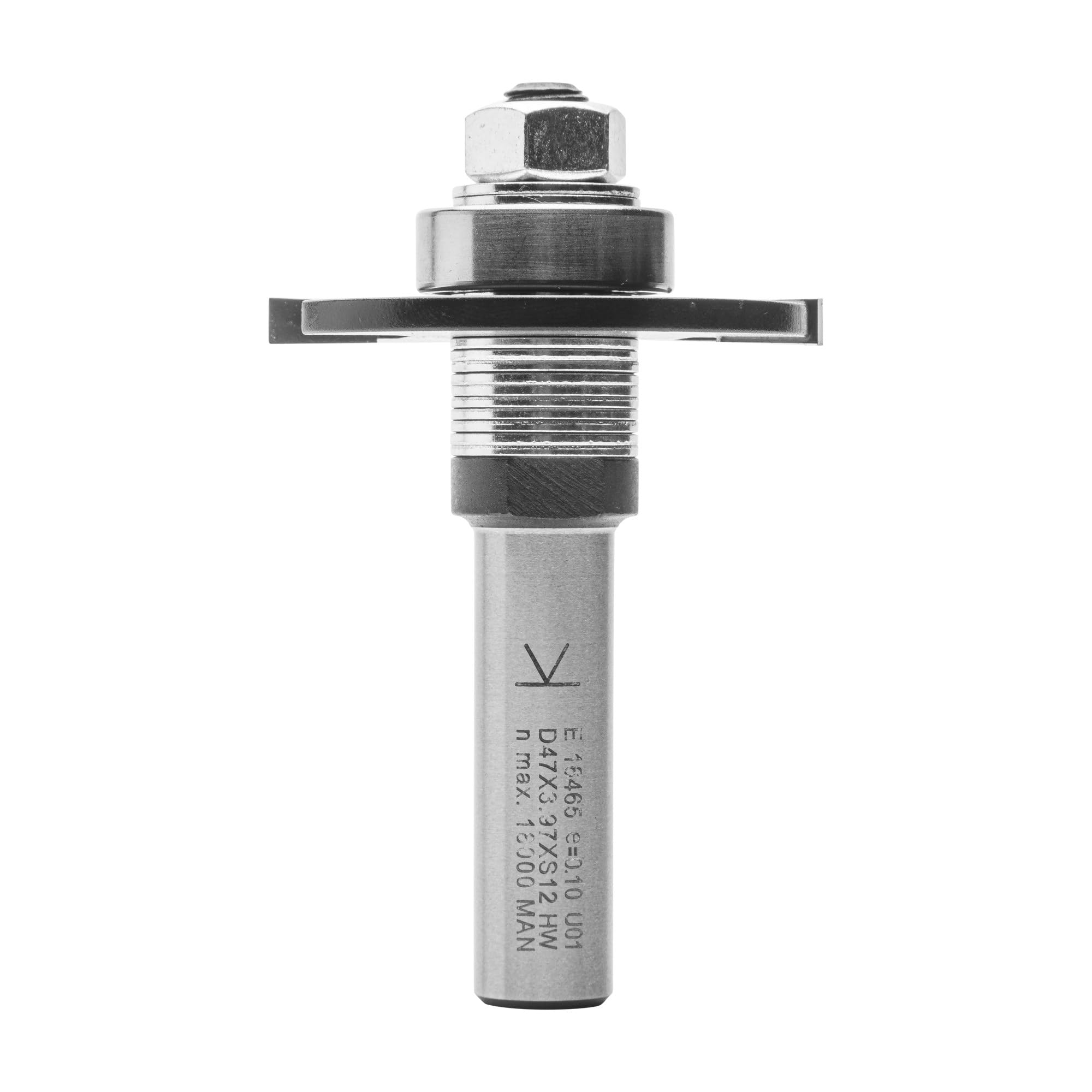 ENT 16465 Frez plaski do kolków w wegliku, chwyt (S) 12 mm, srednica (D) 47 mm, NL 3,97 mm, SL 40 mm, z 3 lozyskami kulkowymi