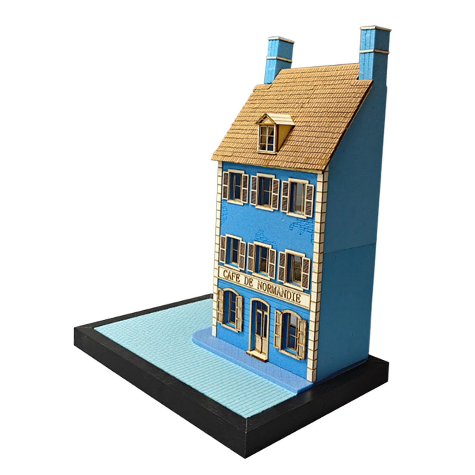 Modellino di Edificio in Ho 1/35 per Plastici Ferroviari E Paesaggi, 30cmx20cmx446cm