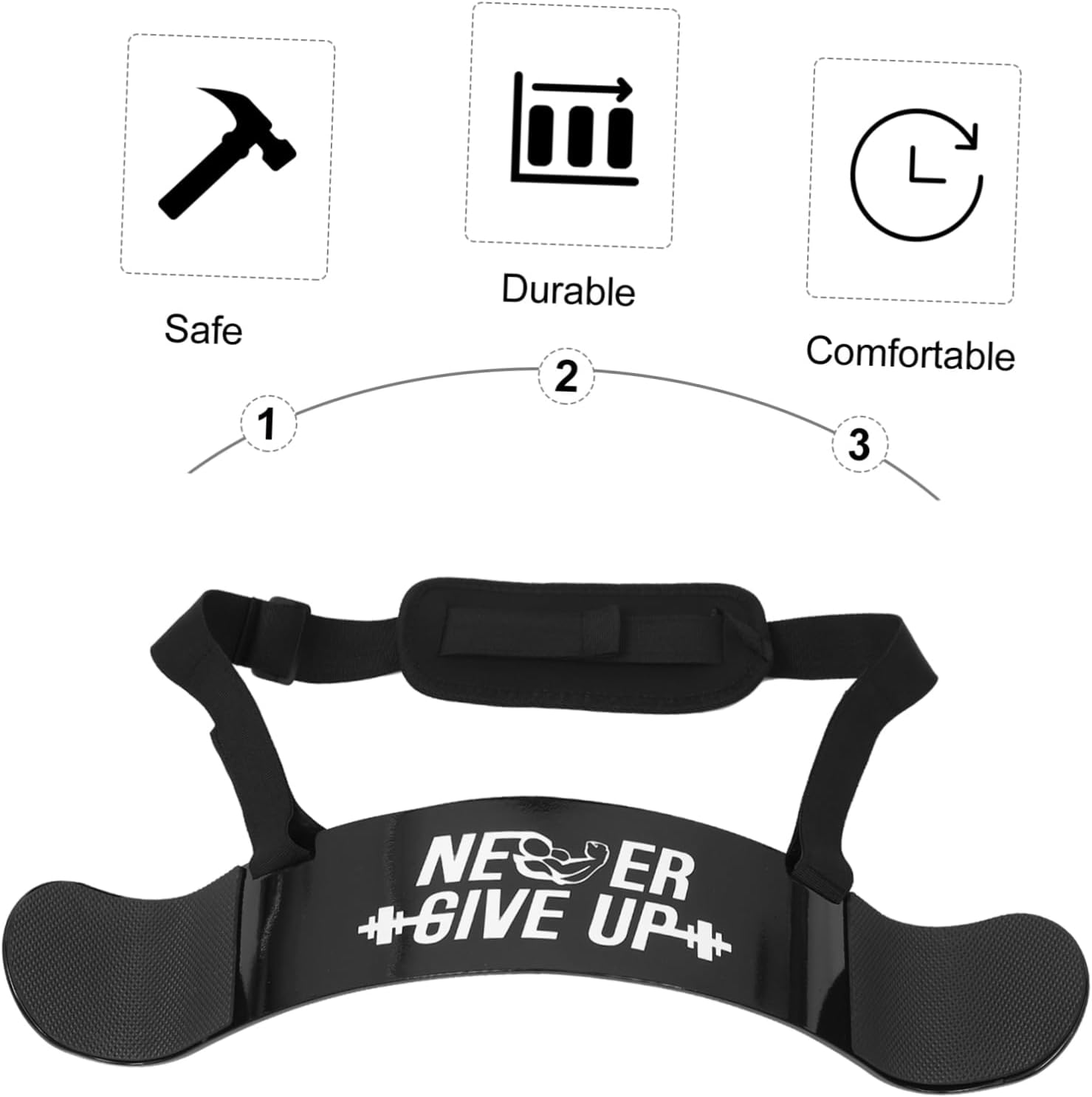 Bicep Strength Workout Forearm Trainer for Dumbbells Barbells Arm Biceps Exercise Pad