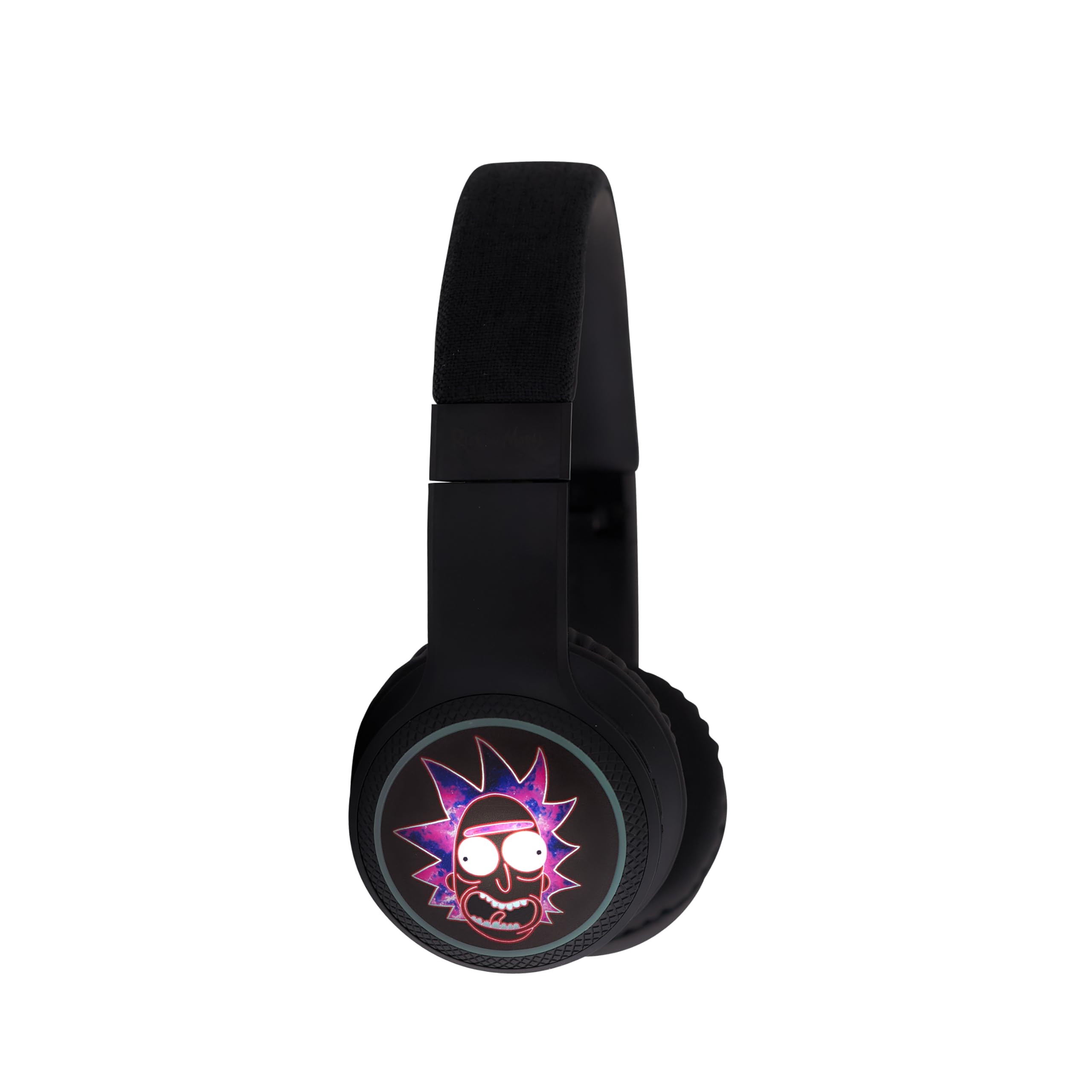 Bigben Rick & Morty - Auriculares inalámbricos Bluetooth V5.0 2 en 1, diseño Iluminado con micrófono para Hacer y Tomar Llamadas telefónicas. Controles de Auriculares y Diadema Ajustable.
