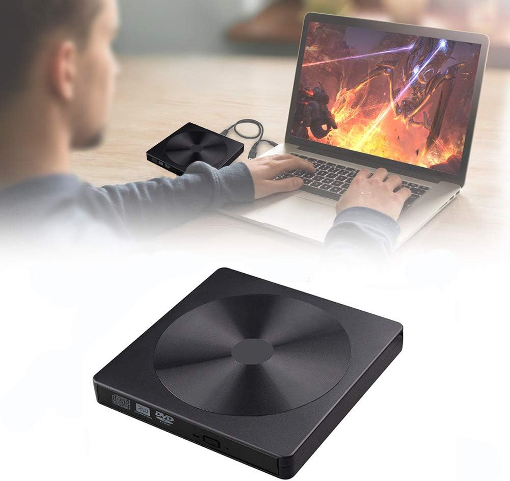 Crаzу Clеаrаnсе External CD DVD Drive, USB C Writer Type C USB 3.0 CD DVD RAM Burner Combo High Speed Re-Writer for Laptop Notebook PC Desktop Computer (Black)