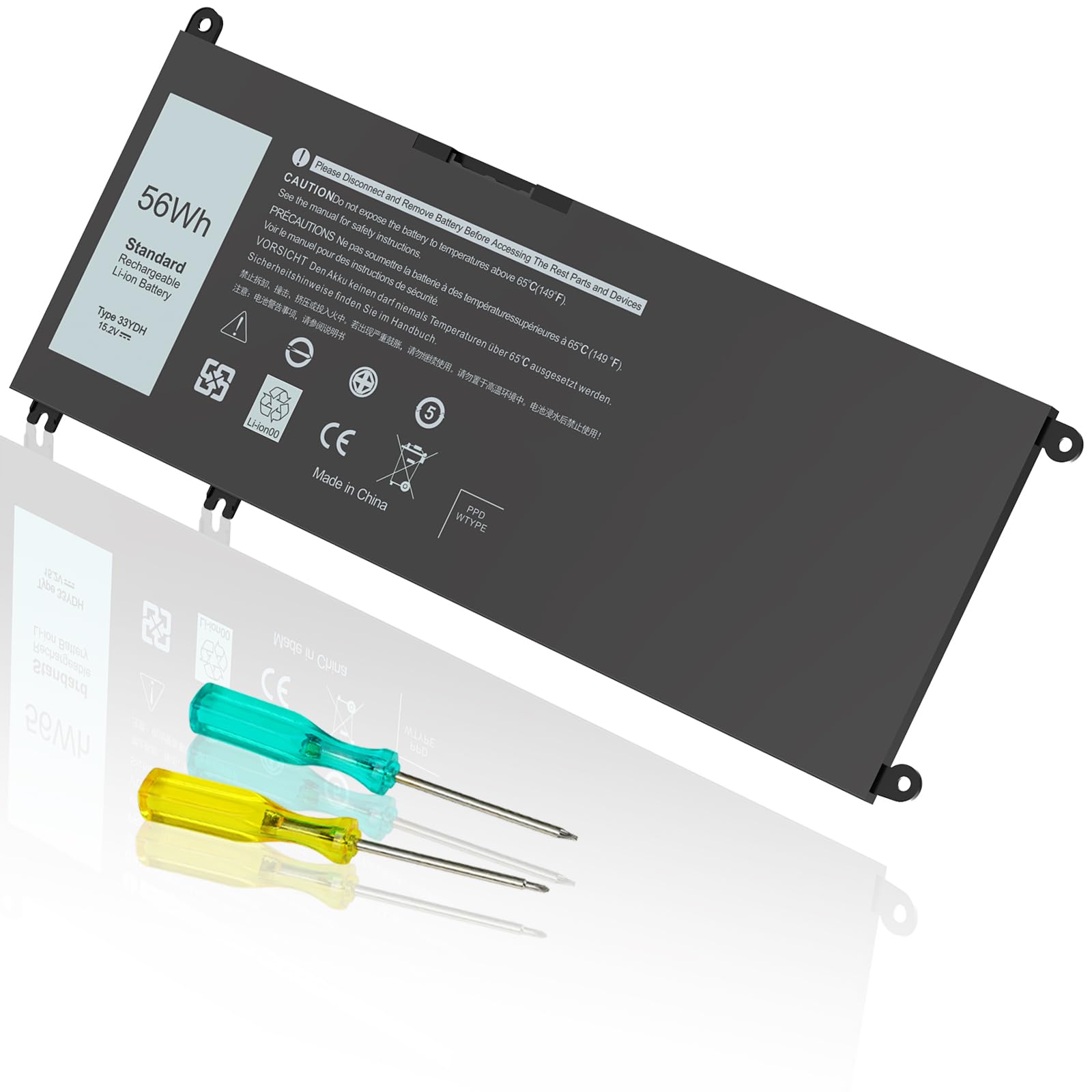 33YDH Batterie de rechange pour ordinateur portable Dell Inspiron 17 7000 7786 7779 7773 7778 G3 G5 G7 3579 3779 5587 7588 15 7577 Latitude 13 3380 14 349 0 à 15 kg. 3590 3580 99NF2 PVHT1 P72F 81PF3