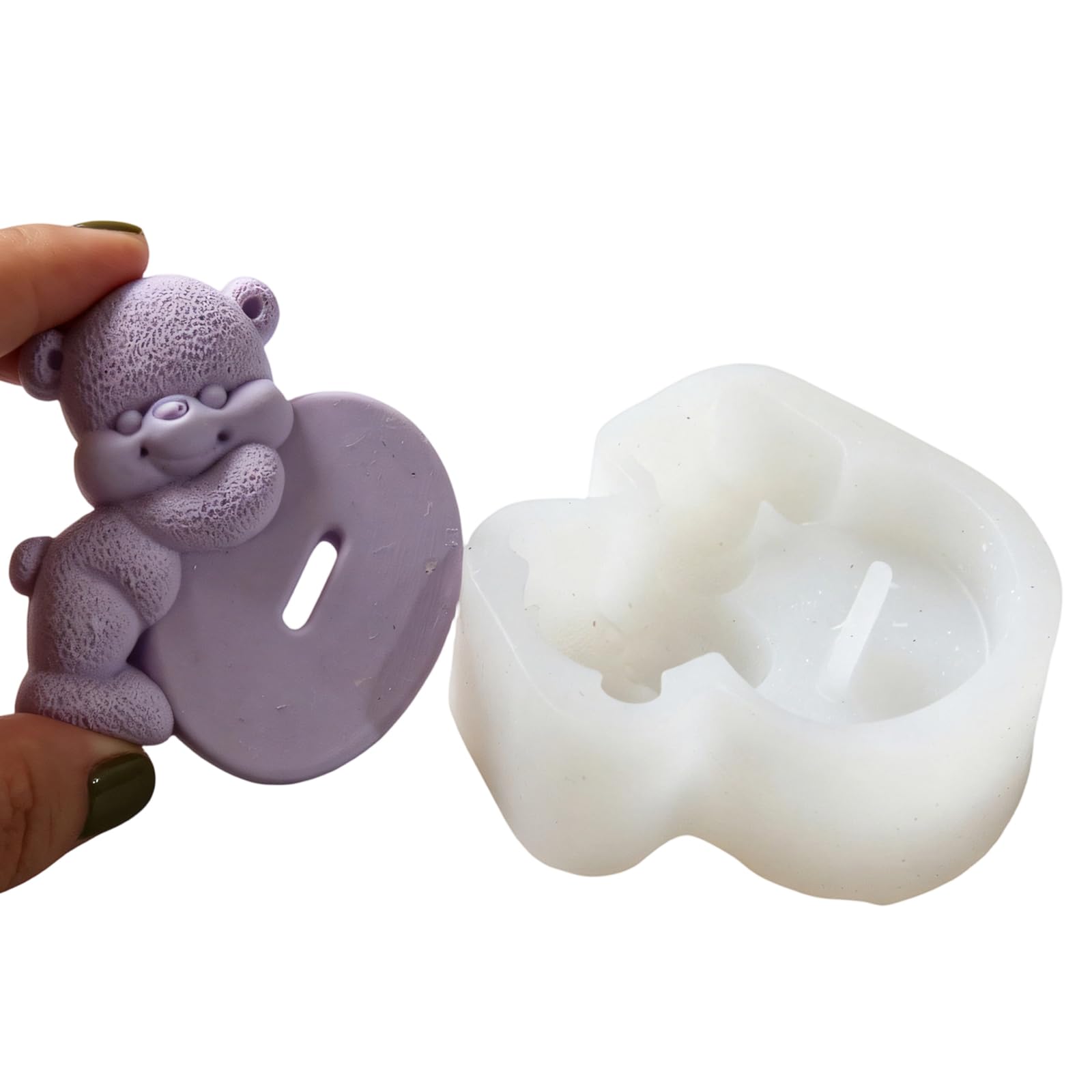 VlHpnpe Sturdy Silicone Birthday in Lovely Bear Shape for Baking Enthusiasts Bear Birthday Silicone