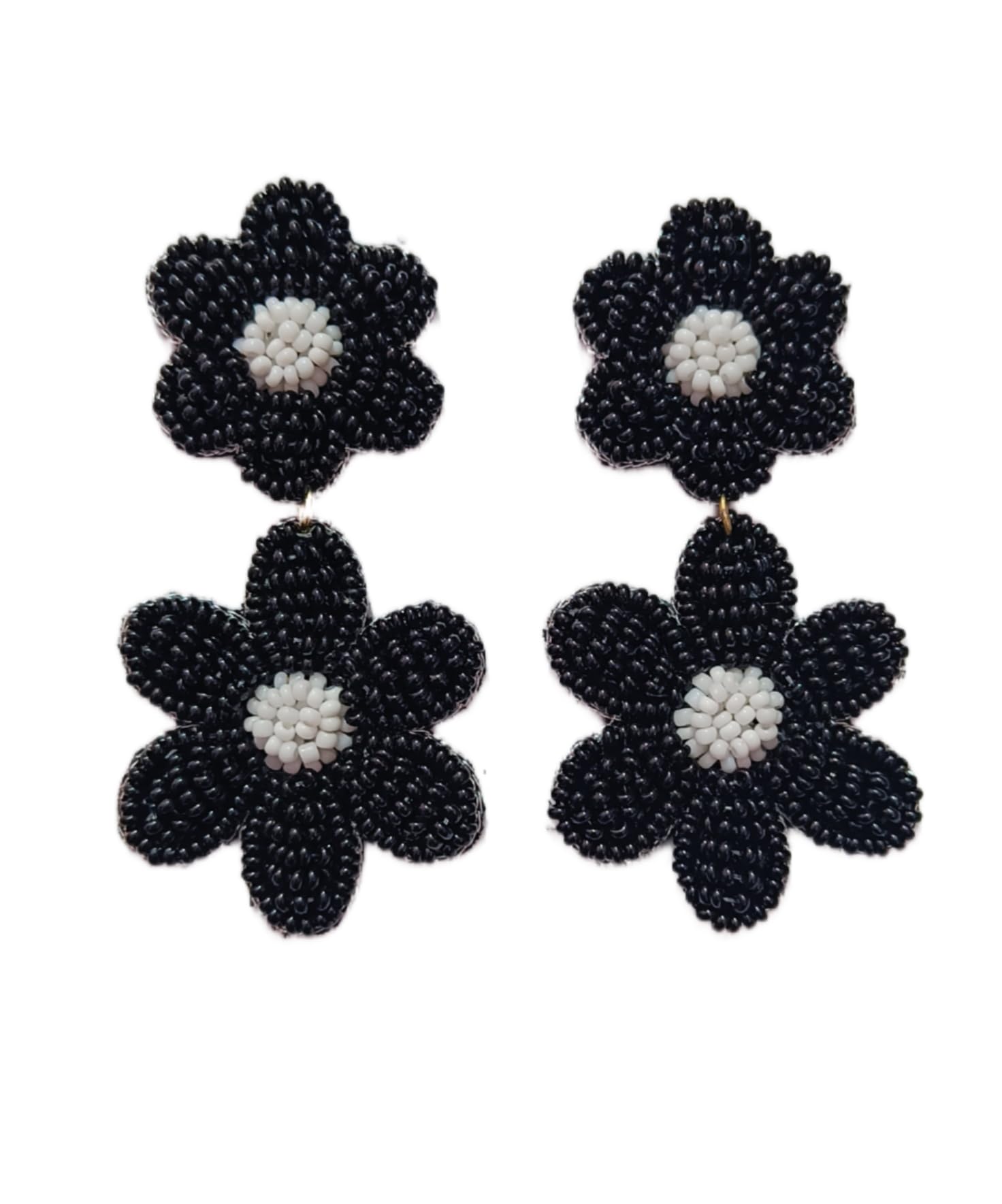 Future Fashion Floral Earrings for Women and Girls Seed Bead Embroidered handmade Multi Color Flower Design Earrings (Red) (B0D4ZFH25W) Amazon Price History, Amazon Price Tracker