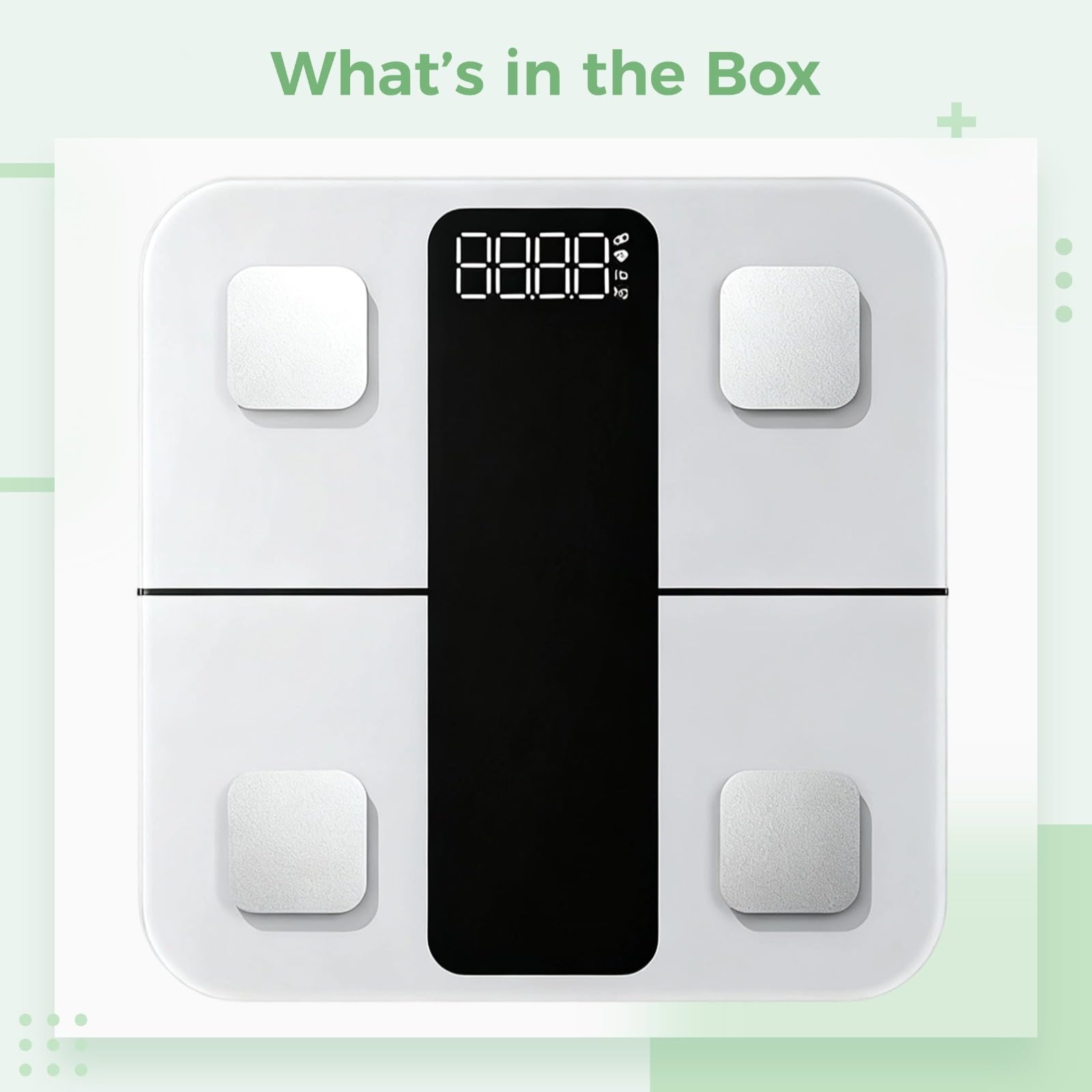Báscula inteligente de 25 mediciones de grasa corporal, báscula de baño de peso digital, función inalámbrica, cambio de kg/libra