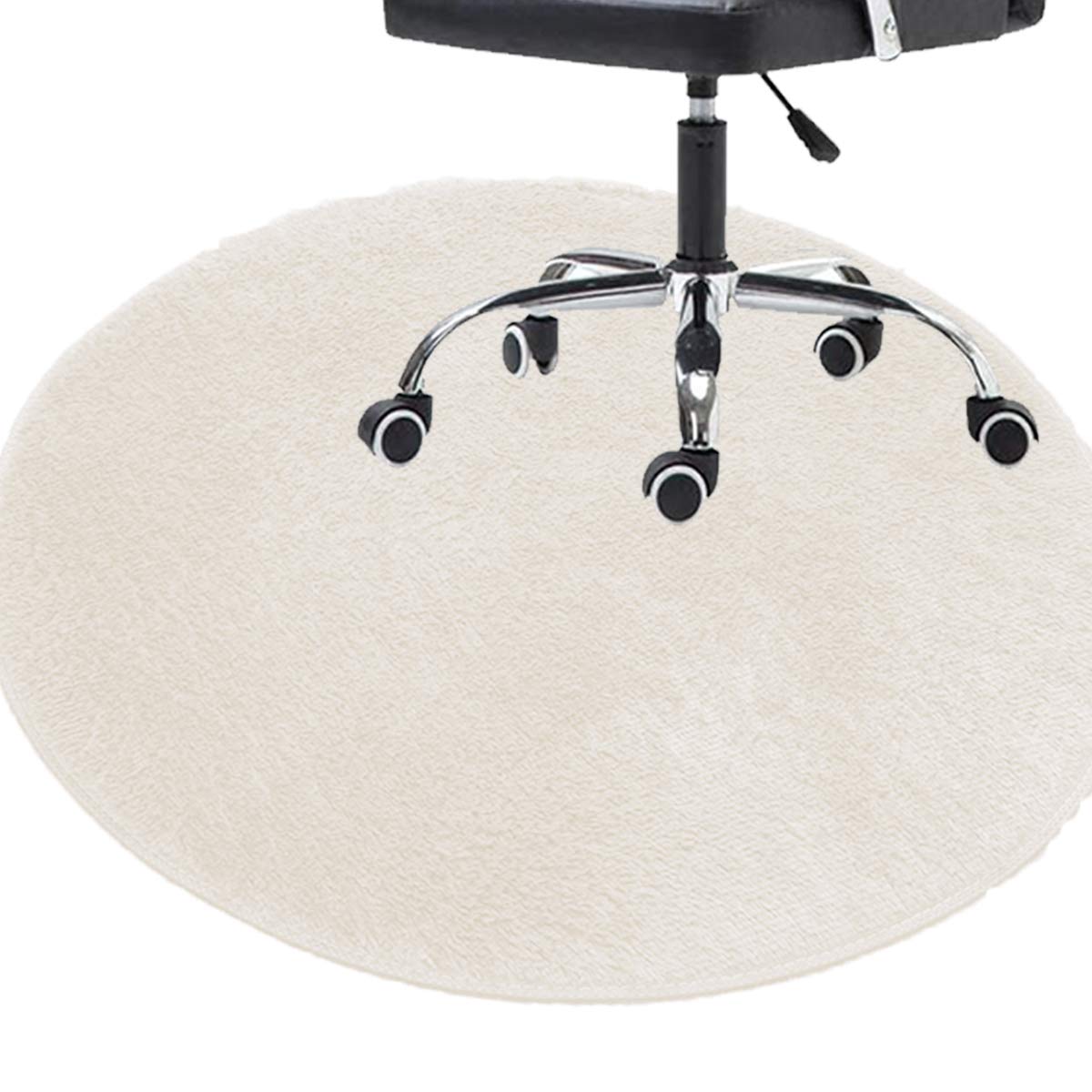 Tappeto Rotondo Antiscivolo Per Sedia Da Ufficio - Viola 80 Cm Per Pavimenti - Foto 9