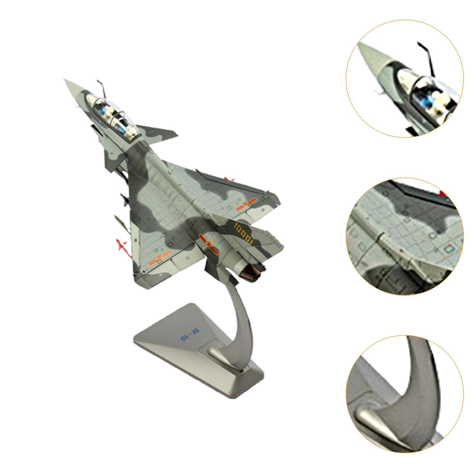 Maqueta de Avión J10 de Metal Fundido a Presión, Escala 1/48, para Coleccionistas, a