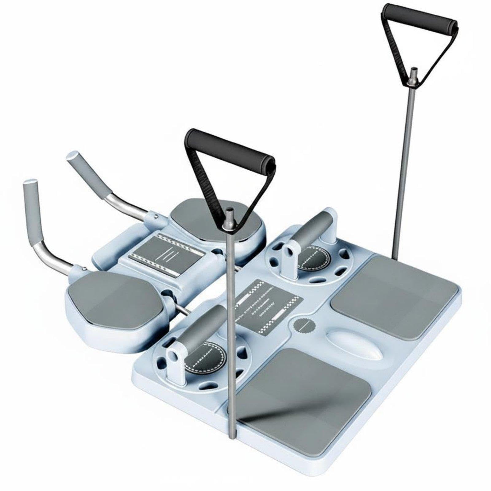 Pilates Reformer Full-Body Workout 3 in 1 Pilates Board Muscle Training Push Stability Hold Board for Beginners Gray | Pilates Tables | Yoga & Pilates | Fitness, Running & Yoga-image-14