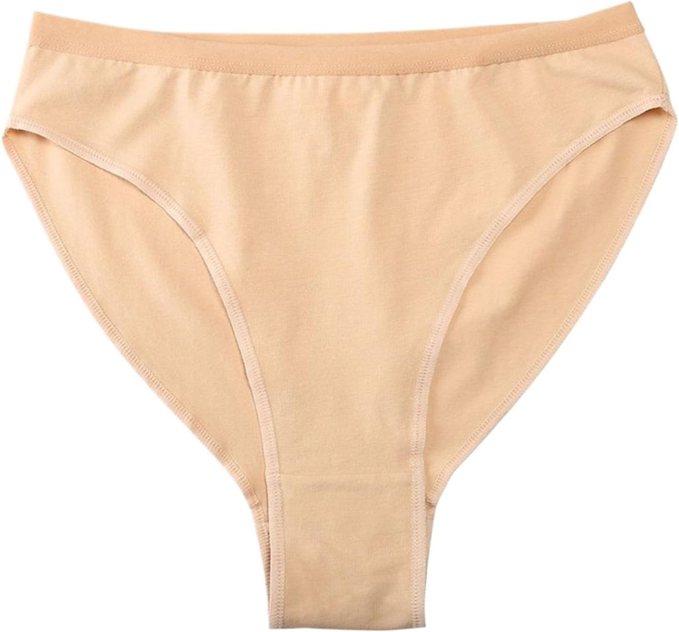 Girls Dance Briefs No Show Ballet Gymnastics Seamless High Cut Cotton Underpants Under Leotards, 3 Pack