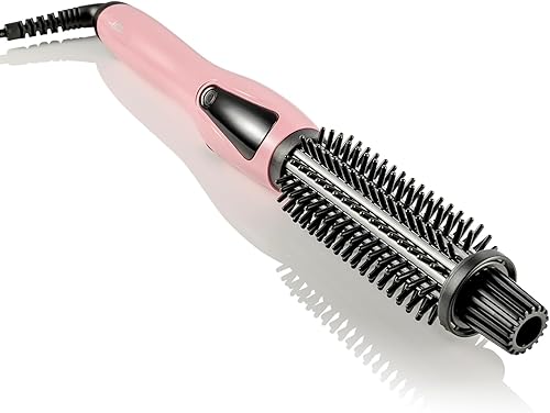 Alure Cepillo térmico para peinar rizador de pelo iónico 3 en 1 con cerdas de nailon antiquemaduras, varita eléctrica para todo tipo de cabello,