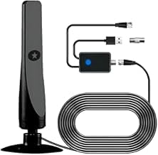 Broadwave Tv Antenna,Long Range Indoor Digital HDTV Broadwave Antenna with Smart Signal Amplifier, Supports 8K 4K 1080p, 600+ Mile Range, Beamforming Tech for Local & Distant Channels (1 PCS)