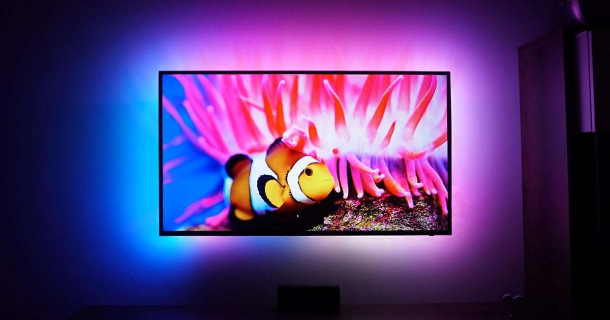 AmbiVision PRO with RGB+W LED strip (150 LEDs for 43 - 64 inches TV, RGB+W)