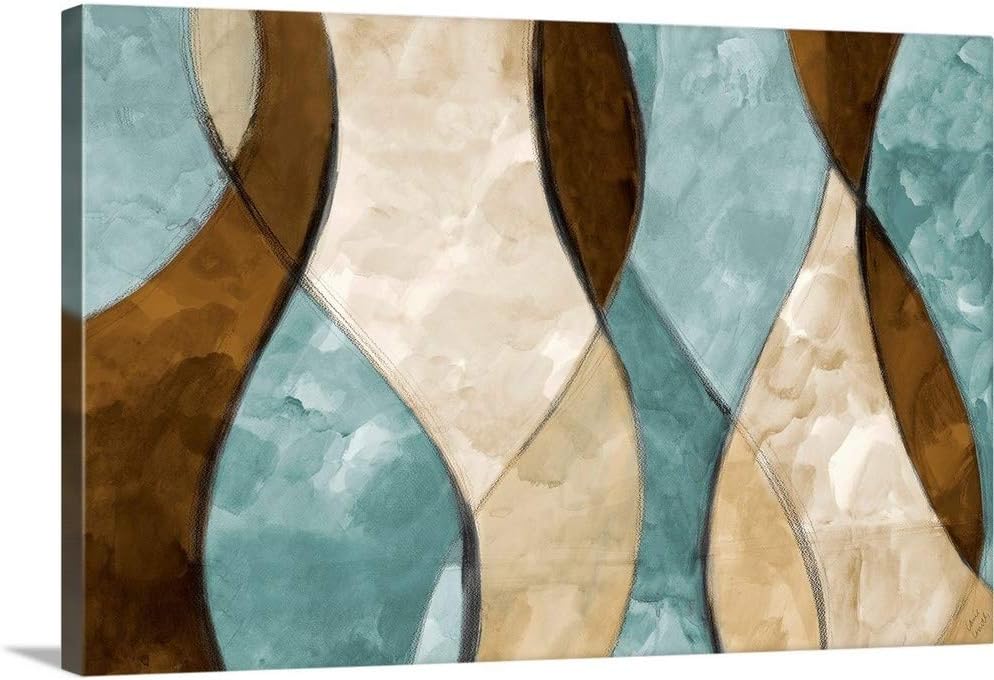 CANVAS ON DEMAND Blue Lyrical I Canvas Wall Art Print by Lanie Loreth, Abstract, Contemporary, Home Decor, Modern Abstract, Artwork,30" x20in