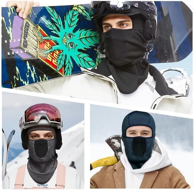 Balaclava Face Ski Mask, with for Men Women-Fleece Winter Face Covering for Cold Weather Skiing Outdoor Work - Image 7