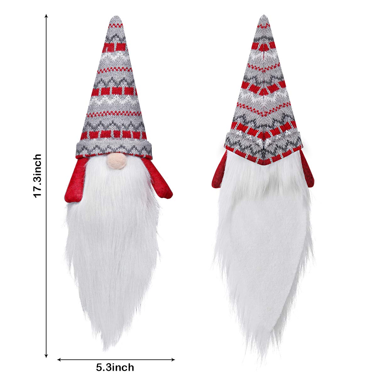 Fundas para botellas de vino de gnomo de Navidad, paquete de 4 unidades, hechas a mano, gnomos suecos, decoración de Navidad, decoración de mesa de comedor de Año Nuevo, regalo de fiesta 2