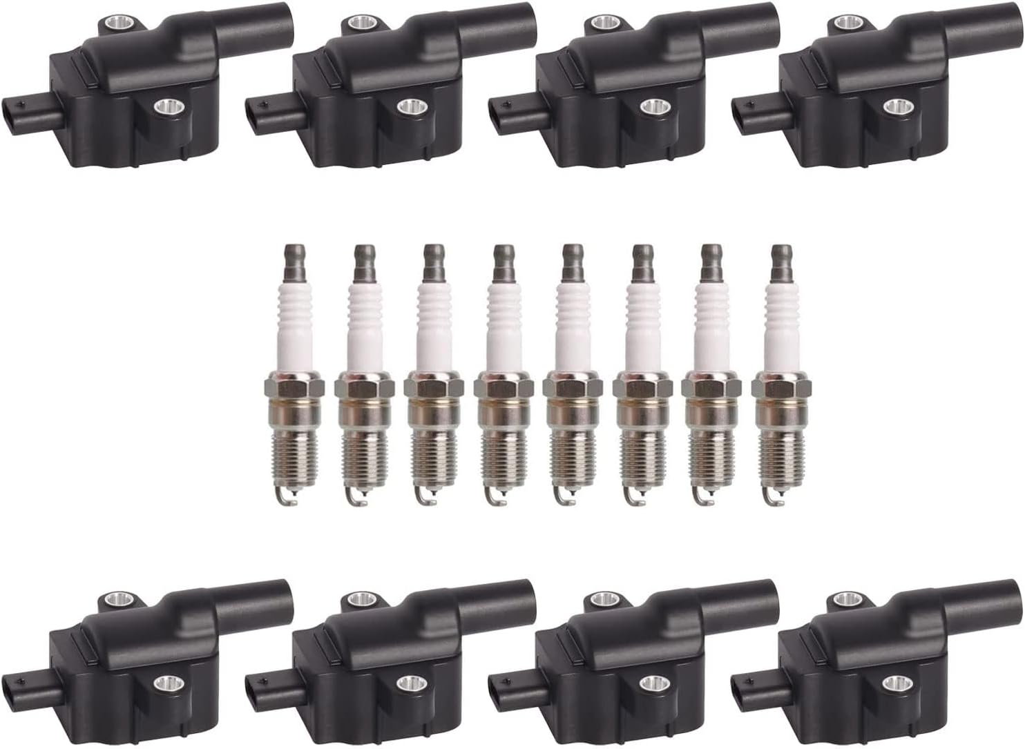 ENA Set of 8 Ignition Coil Pack 8 Platinum Spark Plug Compatible with Ford E350 E450 F250 F350 F450 F53 F550 F59 F600 F650 F750 7.3L V8 2020 2021 2022 2023 Replacement for UF893 DG587 LC3Z12029B SP520