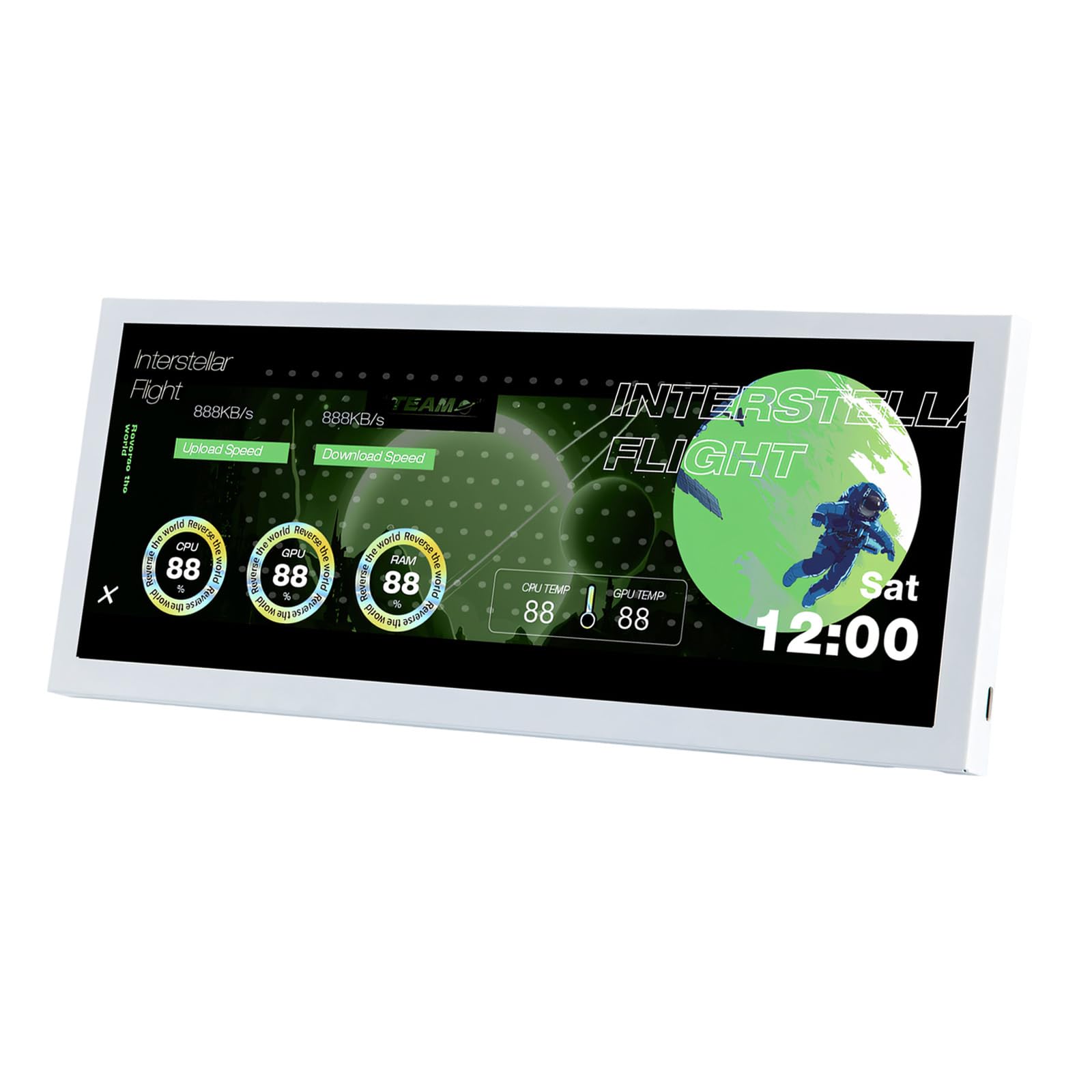 Wydajny 31.2 cm pulpit boczny monitor bezpośredni USB typu C zasilanie i transmisja danych obudowa dodatkowy ekran zewnętrzny ekran