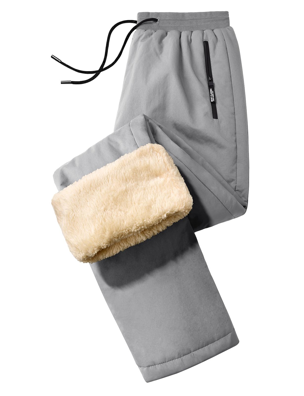 UMIPUBO Pantaloni da Jogging Uomo Foderato in Pile Pantaloni Tuta Invernali Jogger Sportivi Termici Lunghi Pantaloni con Tasche Caldo Elastico Vita con Coulisse Trousers Fitness Corsa Sci