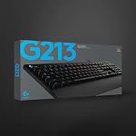 Clavier de Jeu Logitech USB 2.0 G213 Prodigy avec 16,8 Millions de Couleurs d'Éclairage (Rénové)