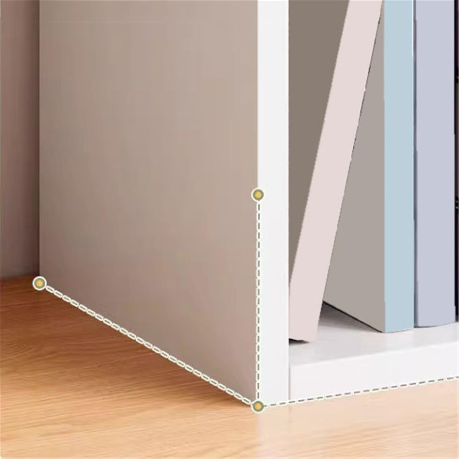 Doppellagiges Minimalismus-Organizer-Regal, Home Density Board, Tisch-Bücherregal Regal Bücher