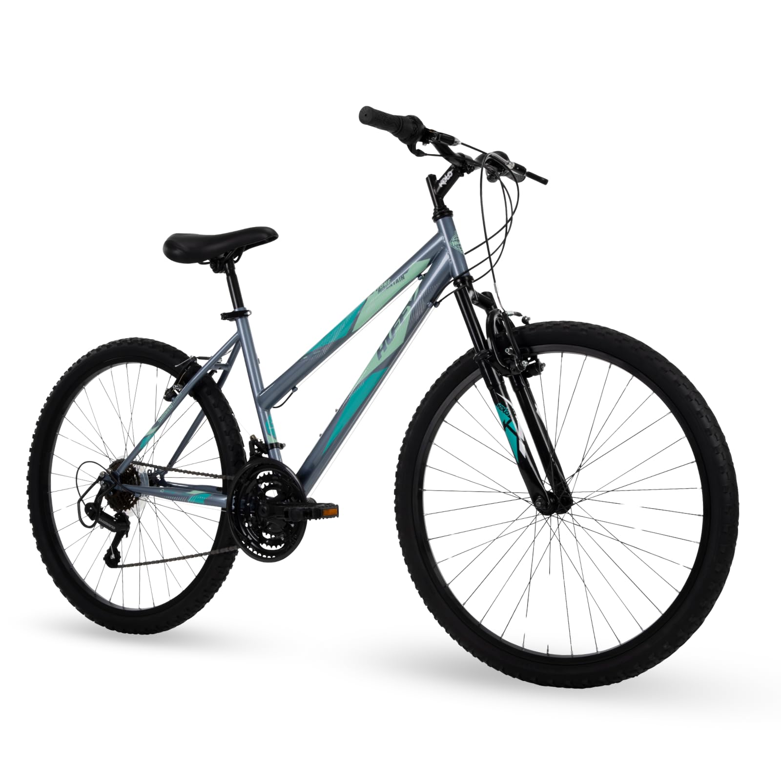 Stone Mountain Bike for Men and Women, 20”/24”/26”, 6-Speed (20”) or 21-Speed, Front or Dual Suspension (Varies), Multiple Colors, Adjustable Saddle, Shimano Equipped, All-Terrain Tires