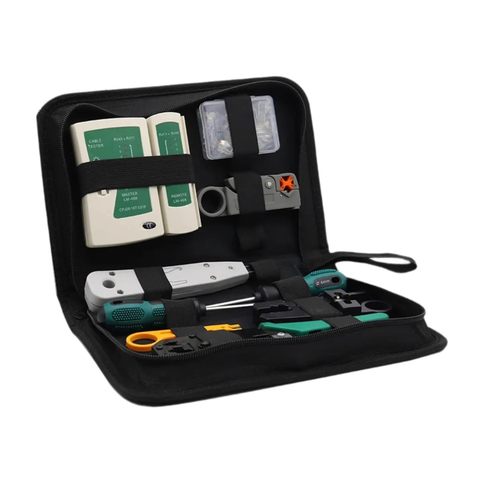 Network Tool Kit 11 in 1 Anti Slip Handle Cable Repair Maintenance Tools Set| Cabling Tools| Computer Cables & Connectors |ComputersTablets Networking-image-14