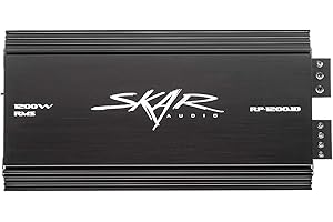 Skar Audio RP-1200.1D Monoblock Class D Amplifier: 1200-Watt Powerhouse for Enhanced Bass