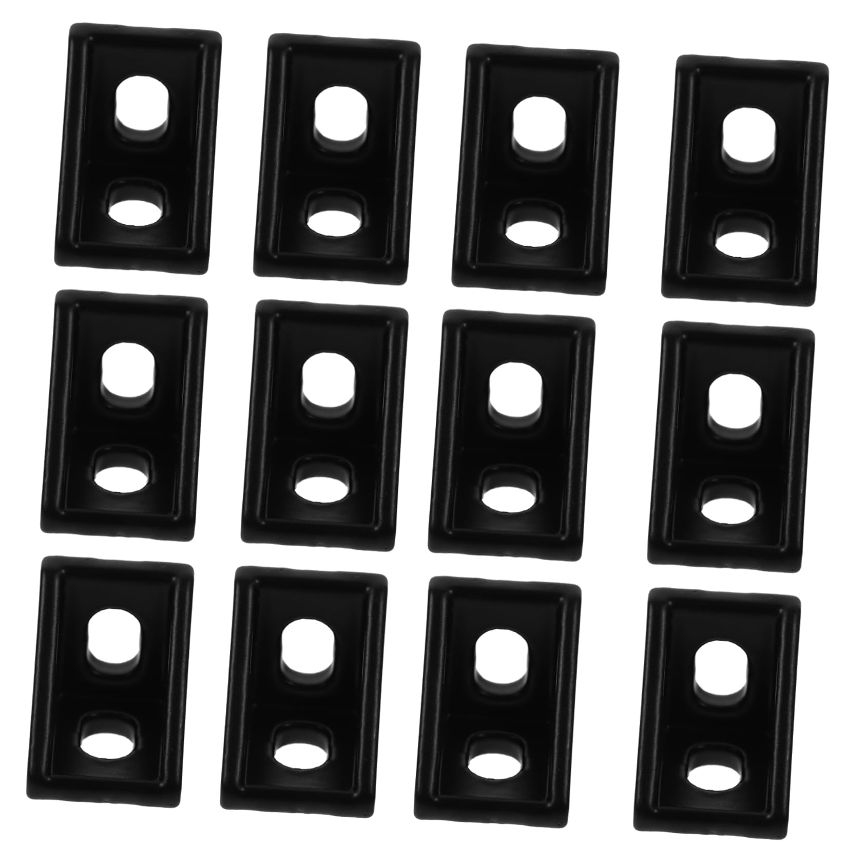 Cabilock 4 Sätze Winkelhalterung Aus Aluminiumprofil Aluprofil Verbinder Aluminiumprofilverbinder 90-grad-klammer Eckstreben Aus Aluminium-strangpressprofilen Eckklammern Black 20 Stück * 4