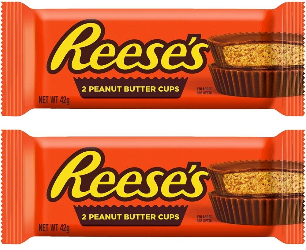 Reeses 2 Peanut Butter Cups With Milk Chocolate Each 42G Pack Of 2 - 84 Gm (B09RQNPT3R) Amazon Price History, Amazon Price Tracker