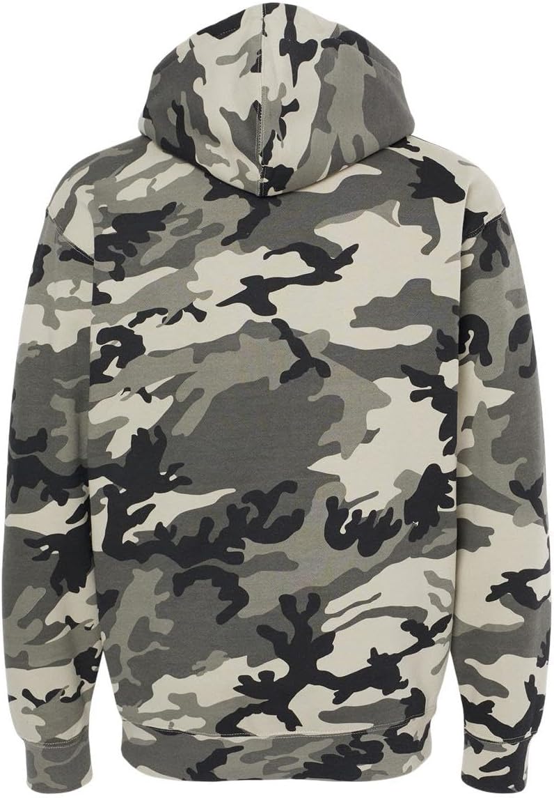 Independent Trading Co. Hooded Pullover Sweatshirt M Snow Camo