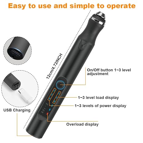 Ainiv 3-Speed Electric Mini Drill Pen, USB Charging DIY Electric Hand Drill, with 10 Small Drill Bits, Micro Drill Set, for Wood Resin Plastic Keychain Pendant Earring Jewelry Making, Black