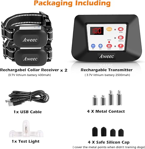 Miniatura 9 de Sistema inalámbrico de valla para perro, valla eléctrica 2025 para perro y collar de entrenamiento con control remoto, sistema inalámbrico de