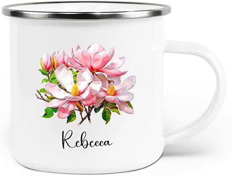 Elido Magnolia Enamel Camping Mug