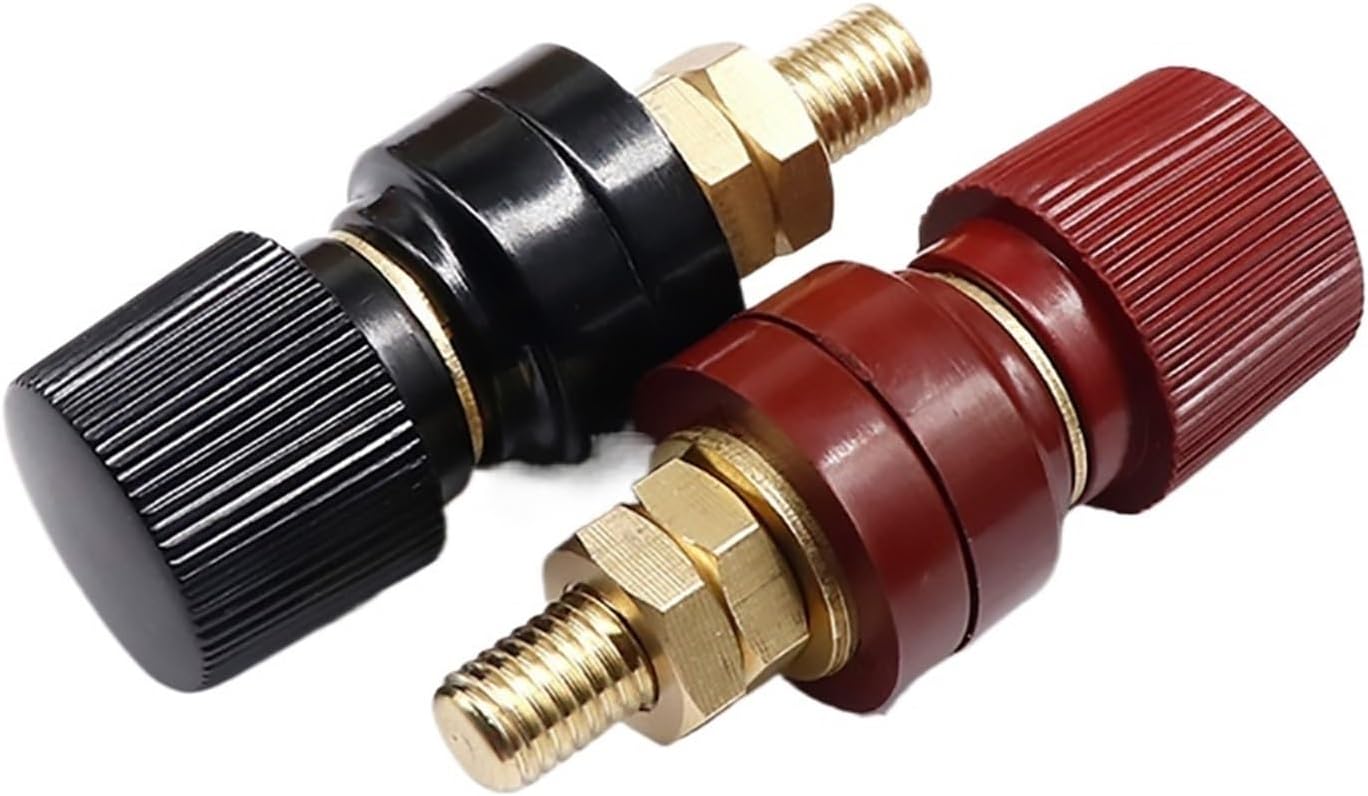 Power Distribution Block 20set 10mm New Remote Battery Power Junction Connector Premium Post Terminal Kit Stud Accessory Universal Replacement Automotives for Auto Boat Marine Solar(M10 All brass)